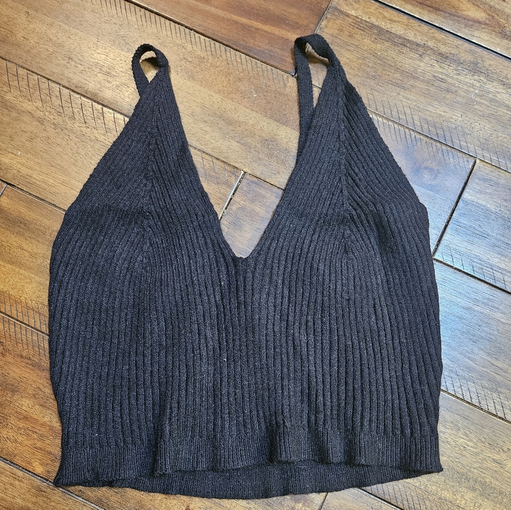 Black, knit, stretchy tank size 3x